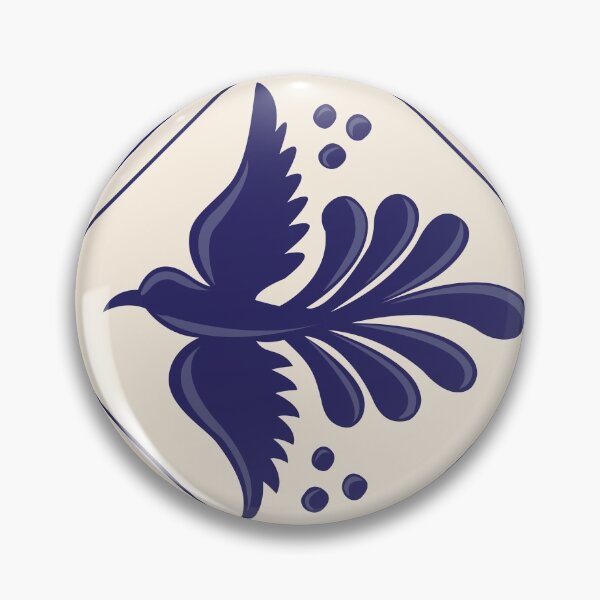 Item preview, Blue Talavera Tile, Flying Dove by Akbaly designed and sold by Akbaly.