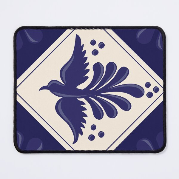Item preview, Blue Talavera Tile, Flying Dove by Akbaly designed and sold by Akbaly.