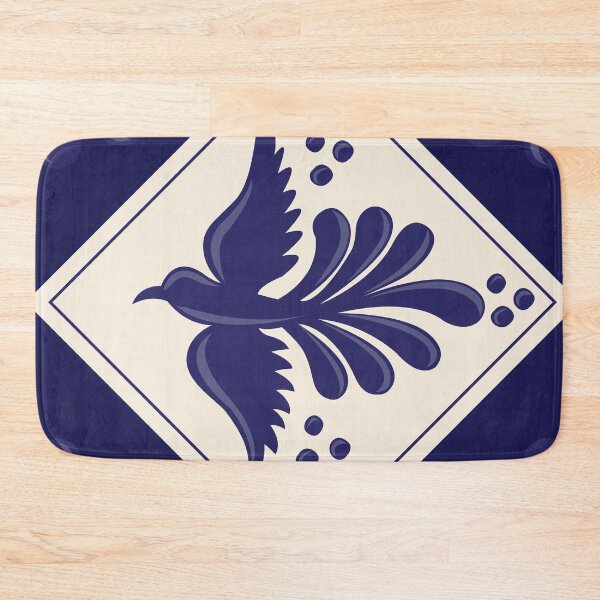 Item preview, Blue Talavera Tile, Flying Dove by Akbaly designed and sold by Akbaly.
