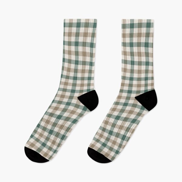 Item preview, Classic gingham check in taupe and forest green designed and sold by FrancesPoff.
