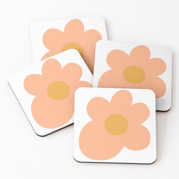 Item preview, peachy puffy flower designed and sold by abby cartwright.