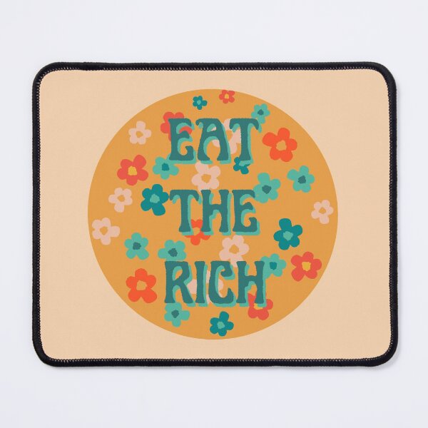 Item preview, Eat The Rich 60s Retro flower bib designed and sold by mooneko.
