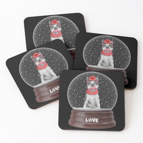 Item preview, Cute Boston Terrier Snowglobe for Christmas for Adults , Kids and Children That Love Animals designed and sold by AwakenedSoul.