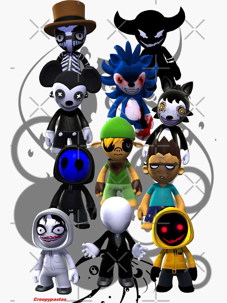 Creepypasta All Characters  Sticker by fantasmahappy