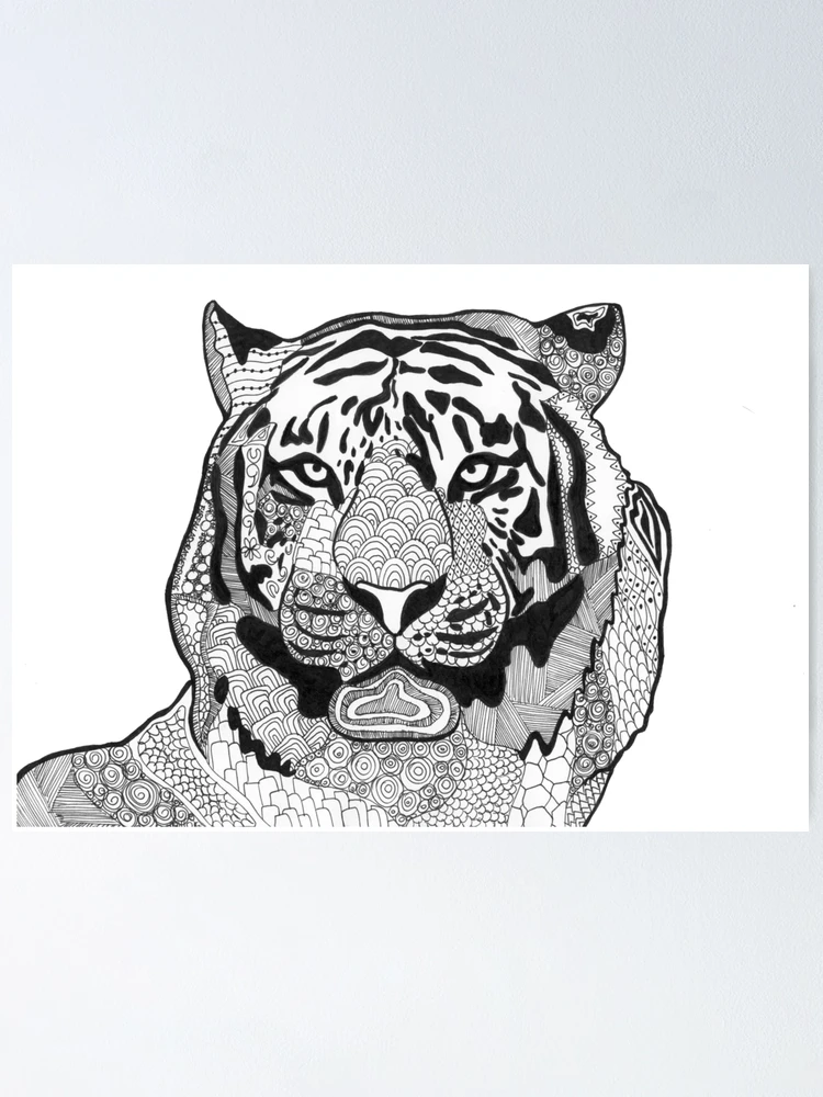 絵画 Tiger Amazon.com: Sense Canvas Tiger Head Canvas Art - Home Decor
