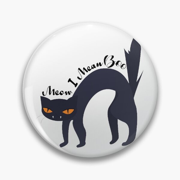 Item preview, Meow I Mean Boo Halloween spooky cat  designed and sold by HStudioPrints.