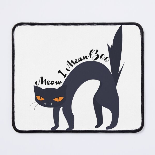 Item preview, Meow I Mean Boo Halloween spooky cat designed and sold by HStudioPrints.