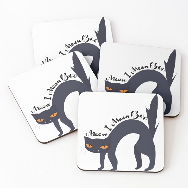 Item preview, Meow I Mean Boo Halloween spooky cat  designed and sold by HStudioPrints.