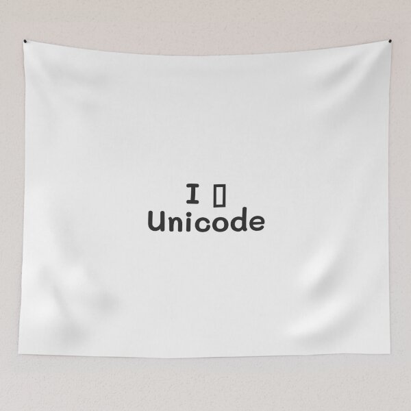 Item preview, I □ Unicode  designed and sold by JINRANIN.