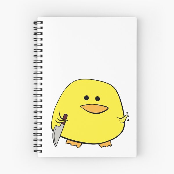 Item preview, Duck with knife (Come 'ere) designed and sold by Whimsical Wenli.