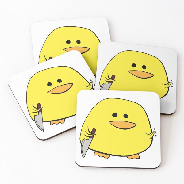 Item preview, Duck with knife (Come 'ere) designed and sold by Whimsical Wenli.