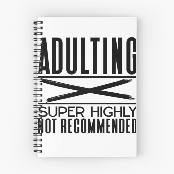 Item preview, Adulting Super Highly not recommend | X | Lol designed and sold by onjcdesign.