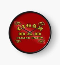 CIGAR BAR Clock