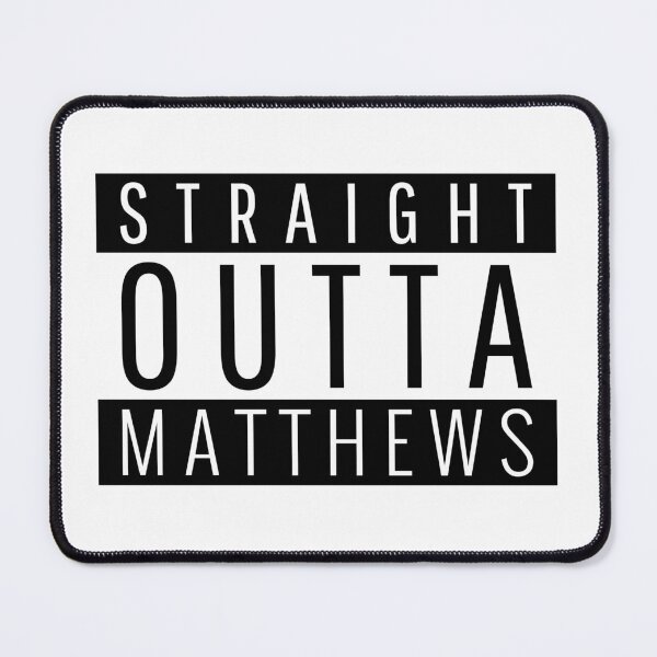 Item preview, Straight Outta Matthews North Carolina  designed and sold by Teelogic.
