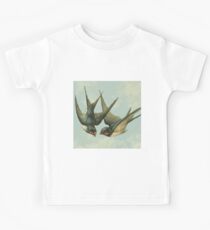 Vintage Swallow Pair Kids Tee