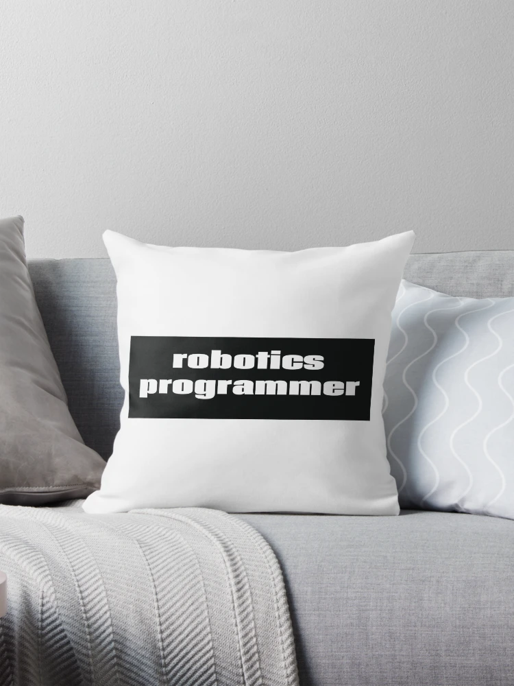 Thumbnail 1 of 4, Pillow, Robotics Programmer designed and sold by ProjectRobotics.