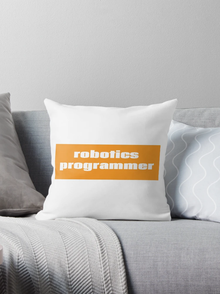 Thumbnail 1 of 4, Pillow, Robotics Programmer designed and sold by ProjectRobotics.
