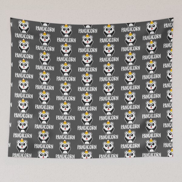 Item preview, Pandicorn Funny Halloween Panda Unicorn Candy Corn designed and sold by NutaBaco.