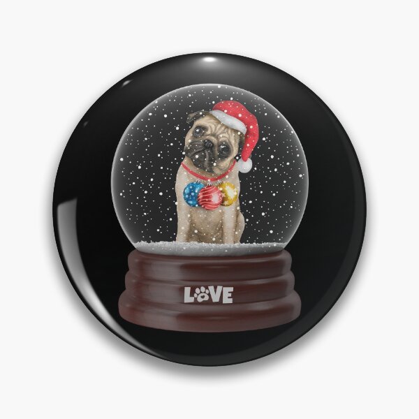 Item preview, Cute Pug Snowglobe for Christmas for Adults , Kids and Children That Love Animals designed and sold by AwakenedSoul.