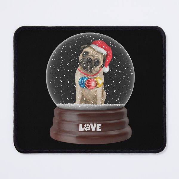Item preview, Cute Pug Snowglobe for Christmas for Adults , Kids and Children That Love Animals designed and sold by AwakenedSoul.