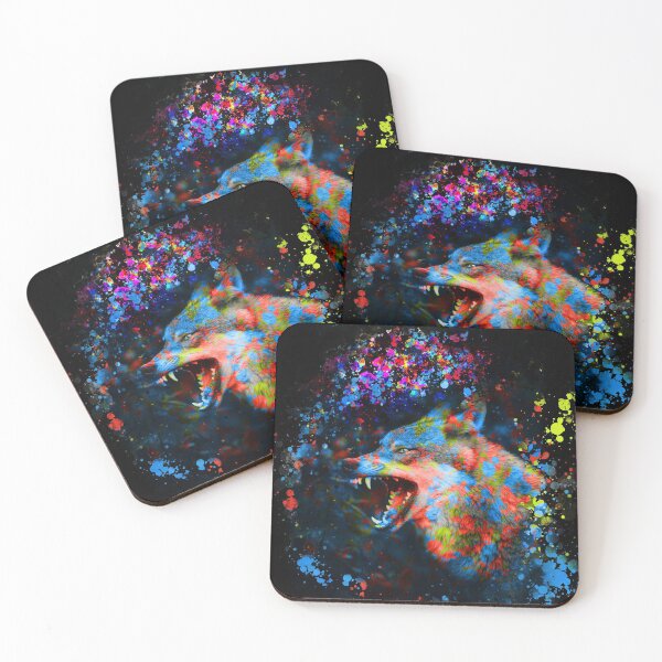 Item preview, Abstract colorful wolf designed and sold by Fakhri343.