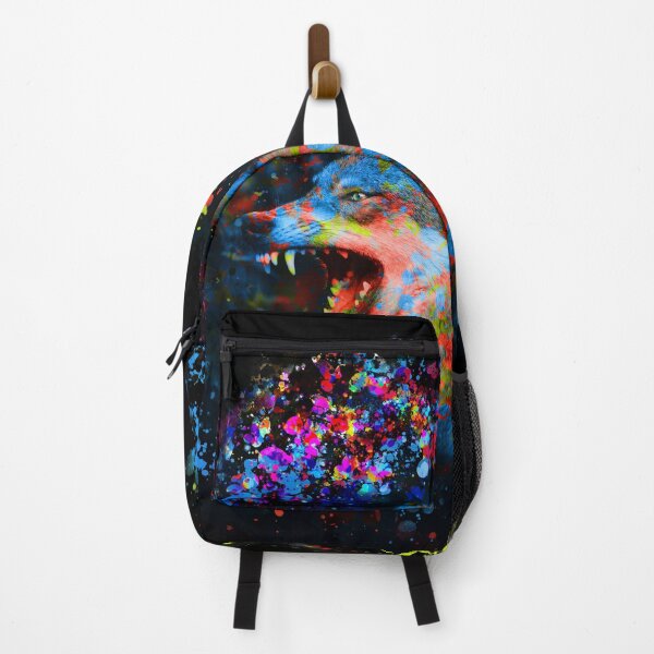 Item preview, Abstract colorful wolf designed and sold by Fakhri343.