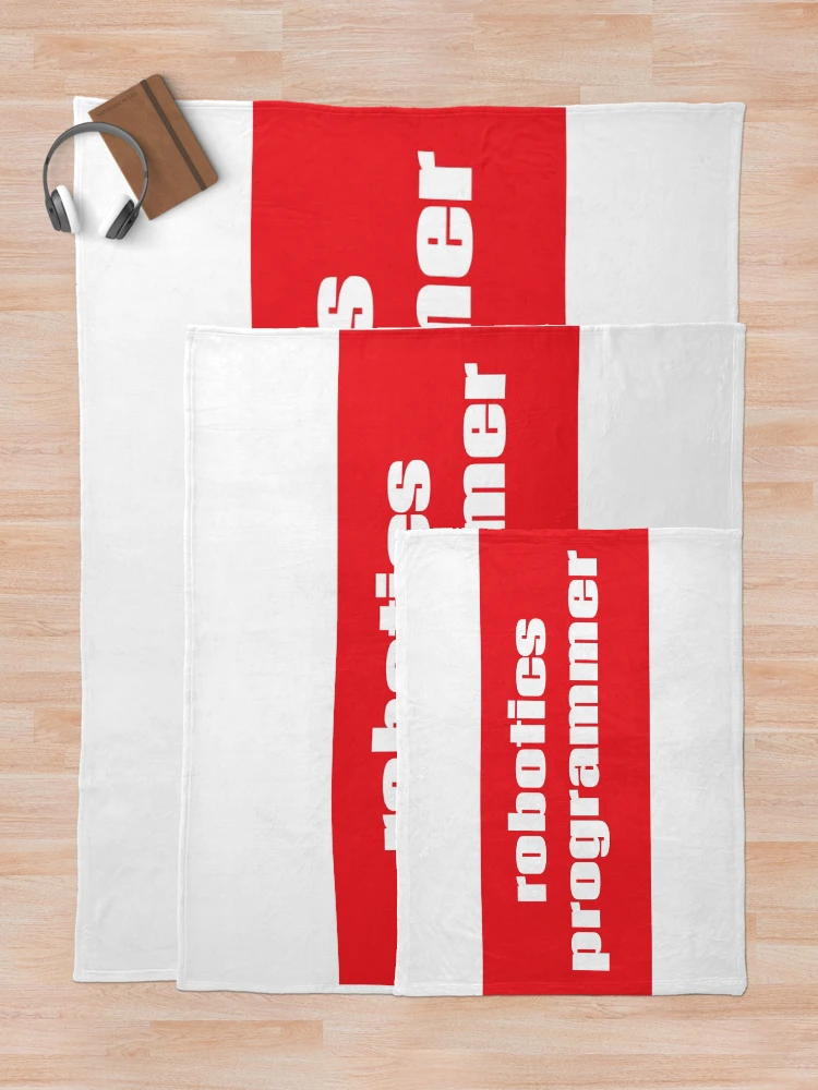 Thumbnail 5 of 6, Throw Blanket, Robotics Programmer designed and sold by ProjectRobotics.