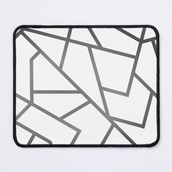 White and Moonstone Mouse Pad