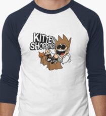 EDDSWORLD KITTEN SHOPPING Men's Baseball ¾ T-Shirt
