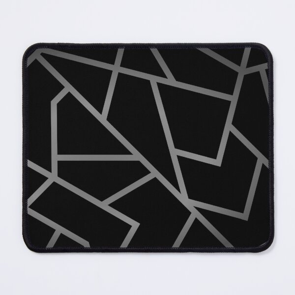 Black and Moonstone Mouse Pad