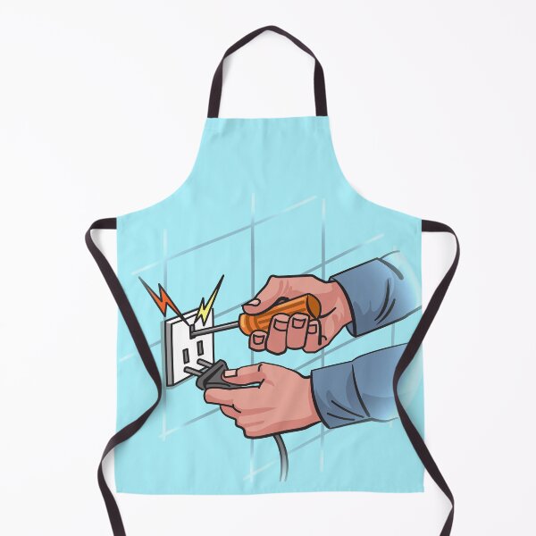 Item preview, Electrician, electrical lineman at work designed and sold by EngineersArt.