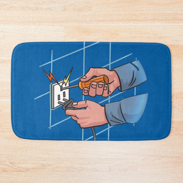 Item preview, Electrician, electrical lineman at work designed and sold by EngineersArt.