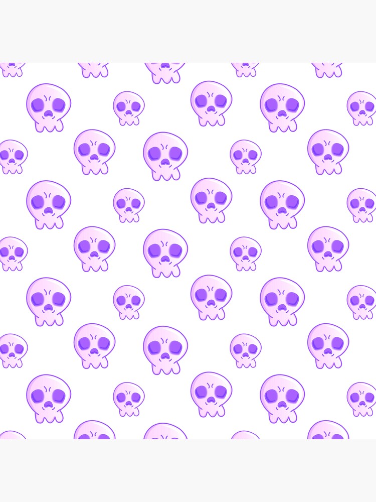 Pastel Skulls Sticker For Sale By Violetwinters Redbubble