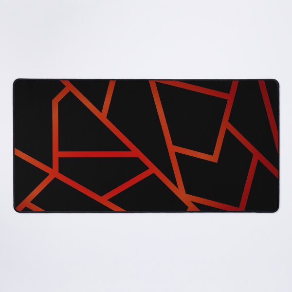 Black and Ruby Desk Mat
