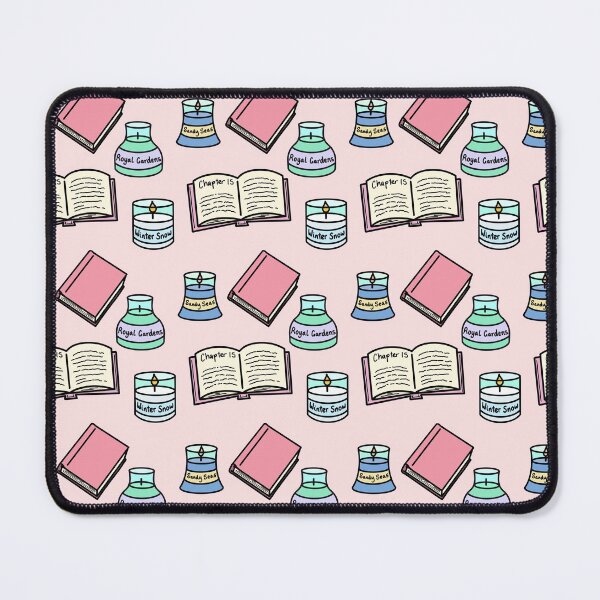Item preview, Books And Candles Pattern - Pink designed and sold by BundaBear.