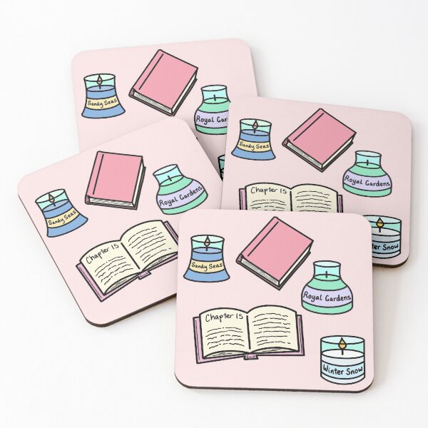 Item preview, Books And Candles Pattern - Pink designed and sold by BundaBear.