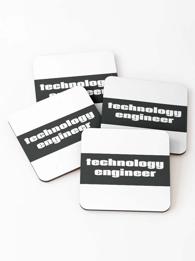 Thumbnail 1 of 5, Coasters (Set of 4), Technology Engineer designed and sold by ProjectRobotics.