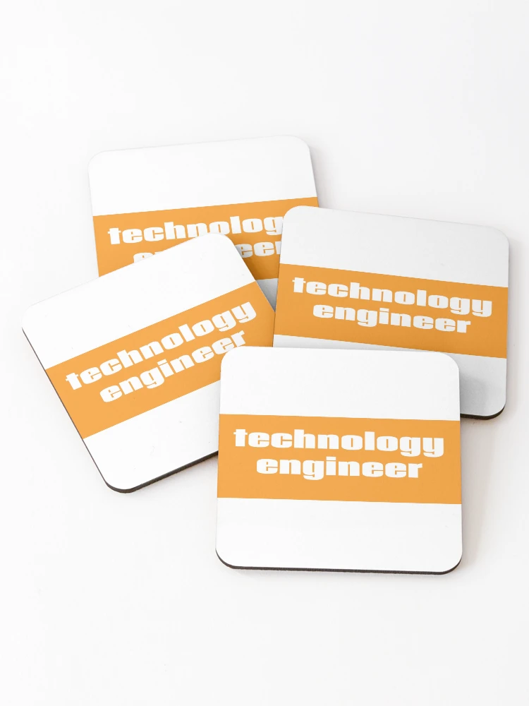 Thumbnail 1 of 5, Coasters (Set of 4), Technology Engineer designed and sold by ProjectRobotics.