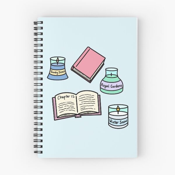 Item preview, Books And Candles Pattern - Blue designed and sold by BundaBear.