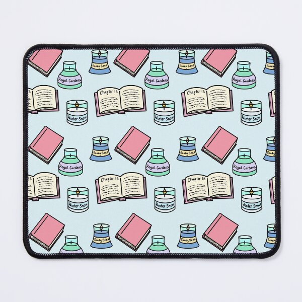 Item preview, Books And Candles Pattern - Blue designed and sold by BundaBear.
