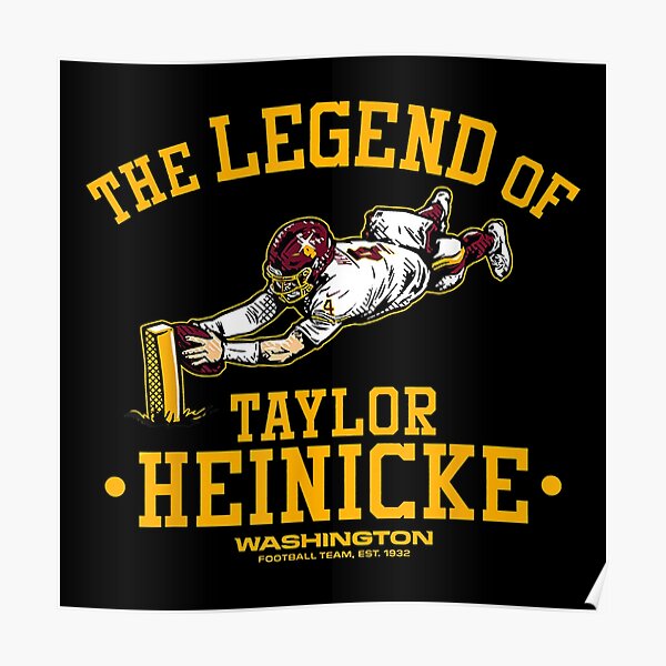 The Legend of Taylor Heinicke Washington Football Team Football Essential T-Shirt | Redbubble