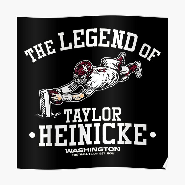 Taylor Heinicke Football Paper Poster Commanders - Taylor Heinicke -  Sticker