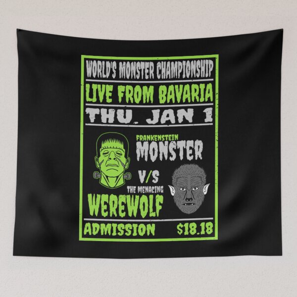Item preview, Monsters T-ShirtFrankenstein V_S Werewolf  designed and sold by BatudHassim.