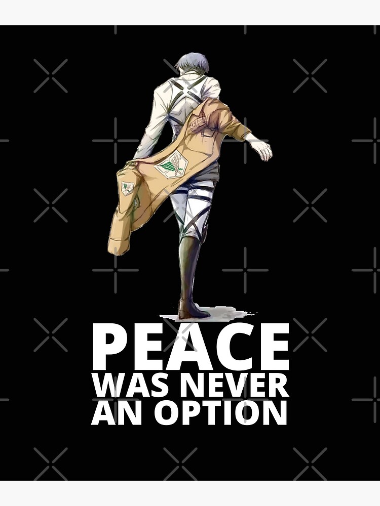 Disover Anime Peace Was Never An Option Premium Matte Vertical Poster