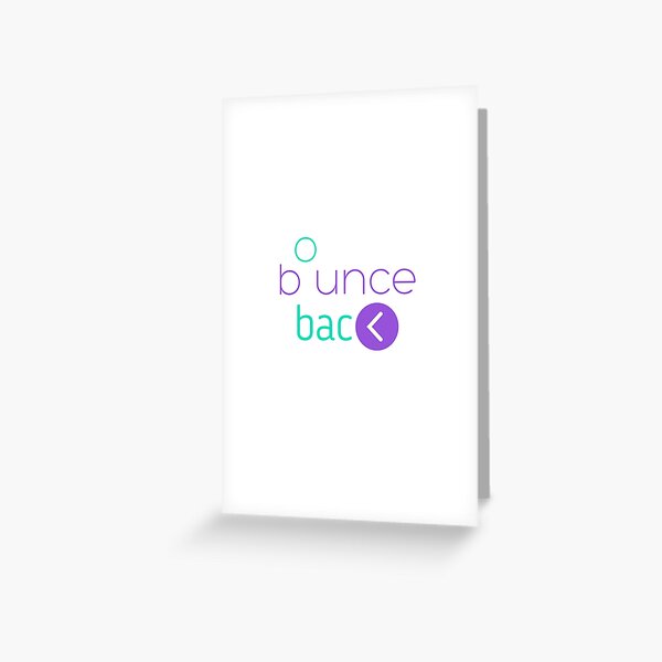 Bounce Back Greeting Cards for Sale