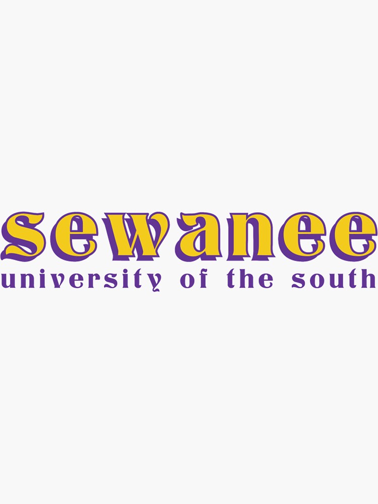 "Sewanee University of the South Classic" Sticker for Sale by