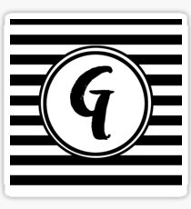 G Striped Monogram Sticker
