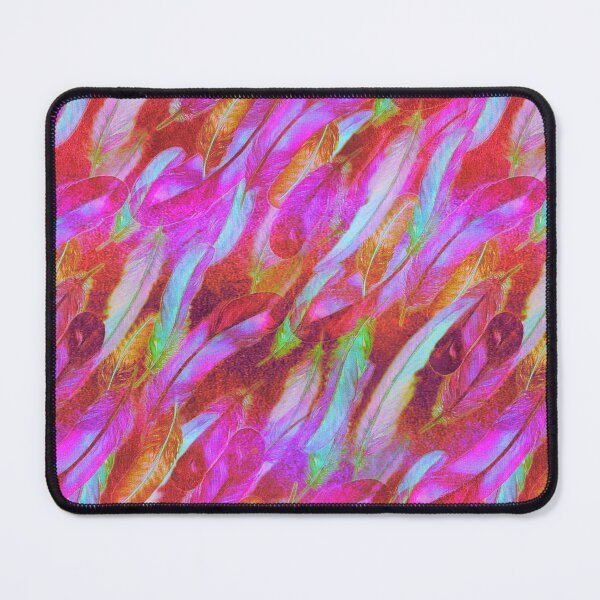 Item preview, Pink Psychedelic Watercolour Abstract Feathers / Seamless Repeat Pattern designed and sold by wild.geranium.design.