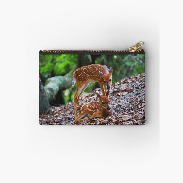 Item preview, White-tailed Deer Fawns Showing Affection designed and sold by Wayne Hughes.