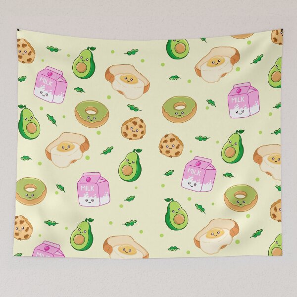 Item preview, Kawaii Breakfast Pattern designed and sold by Kimprut.